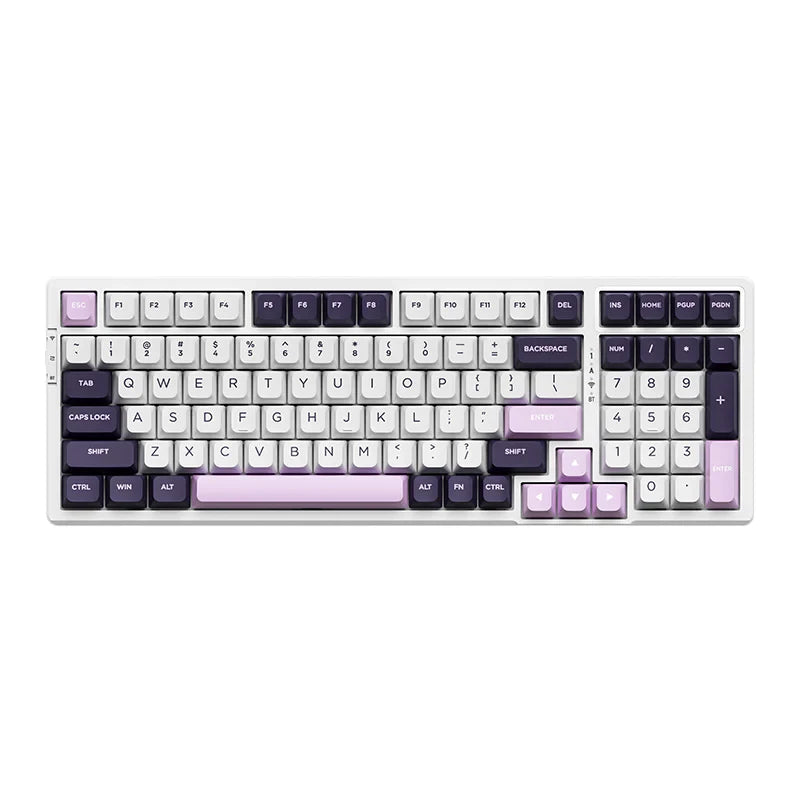 Геймърска механична безжична клавиатура VGN , Wireless V98 PRO V2 Black Currant Kailh Vaporwave Switches, RGB