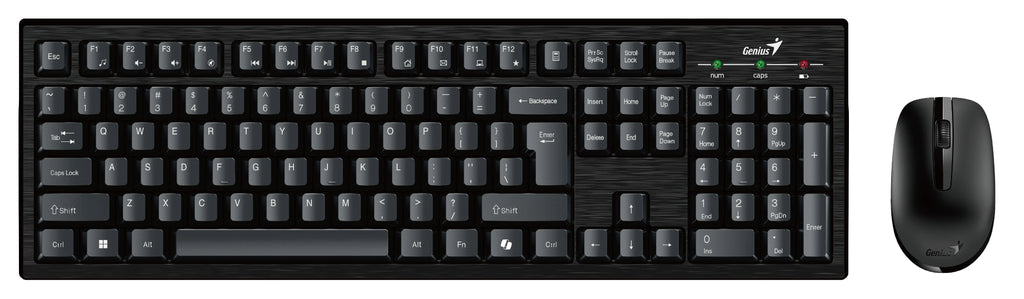 Genius клавиатура и мишка Wireless Keyboard and Mouse - KM-8101 Black - AI, BG, 2.4GHZ