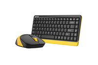 Комплект клавиатура и мишка A4TECH Fstyler FG1110, Безжичен, Черен/Жълт - A4-KEY-FG1110-BEE thumbnail 3