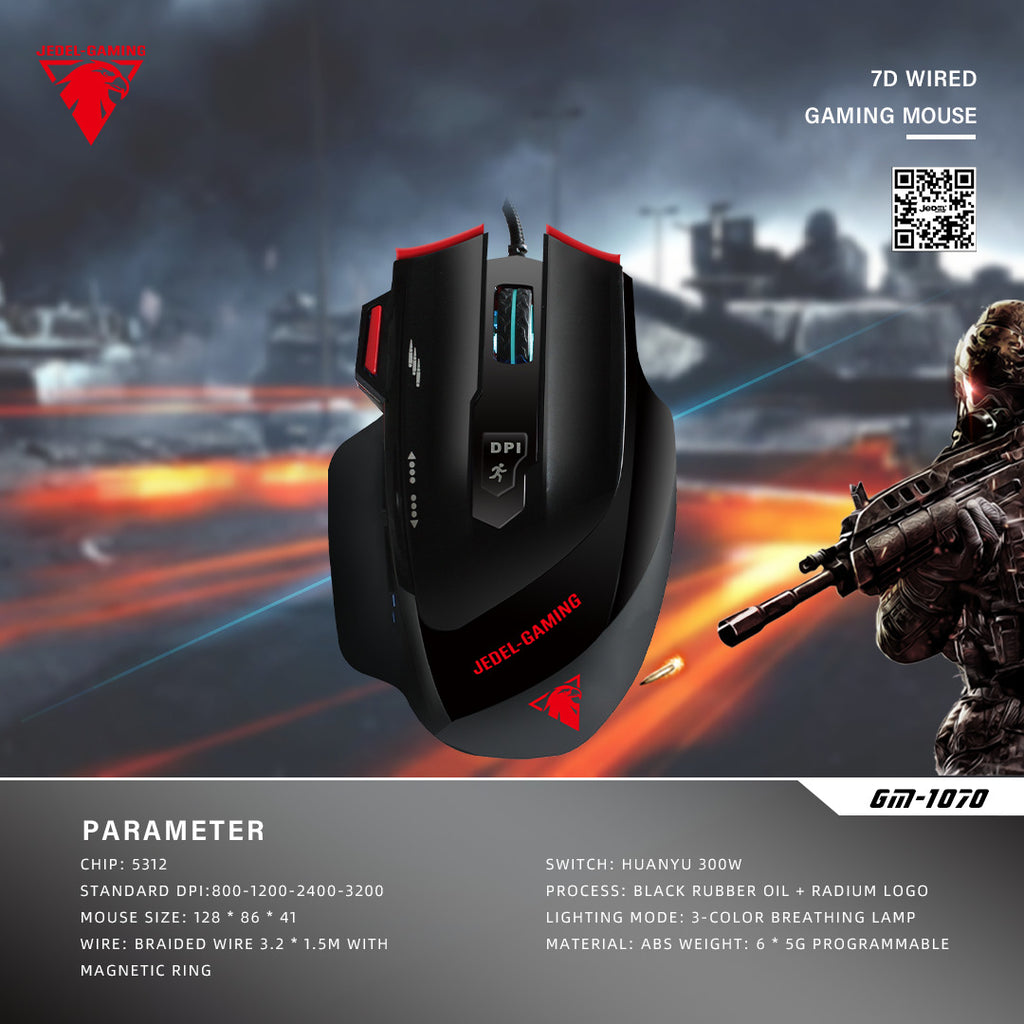 Оптична мишка Jedel GM1070 USB Gaming