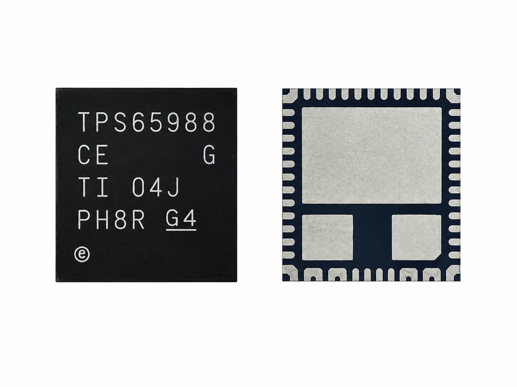 TPS65988CERJTR Dual-Port USB Type-C® & USB Power Delivery 3.0 Controller with Integrated Source & Sink Power Path VQFN-56