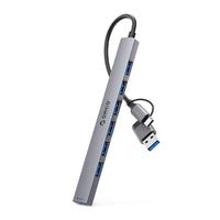 Orico хъб HUB USB-C/USB-A 7 port - USB3.0 x 1, USB2.0 x 6 - YSA2-U3-GY thumbnail 1