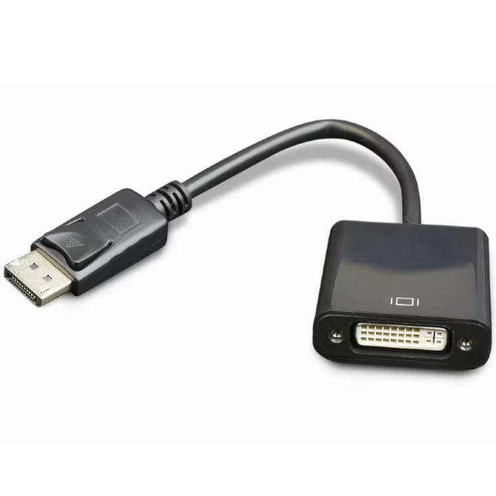 Видео кабел Gembird DisplayPort (T) към DVI-I DL (M), 10 см, Максимална Full HD резолюция на 60 Hz, Черен, AB-DPM-DVIF-002