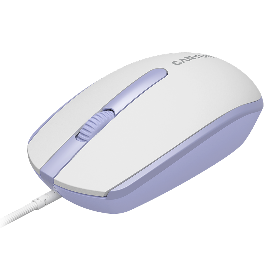 CANYON mouse M-10 Wired White Lavender - CNE-CMS10WL