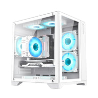 Gamemax кутия Case mATX - Infinity Mini White thumbnail 1