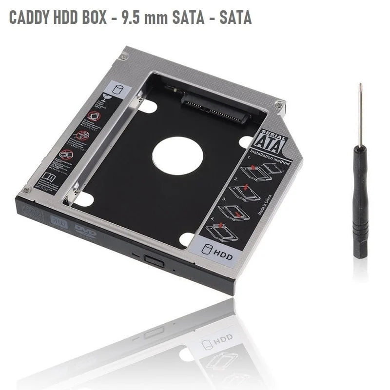 DVD caddy за SSD хард диск SATA ( Адаптер за втори HDD / SSD за лаптоп ) | 2.5