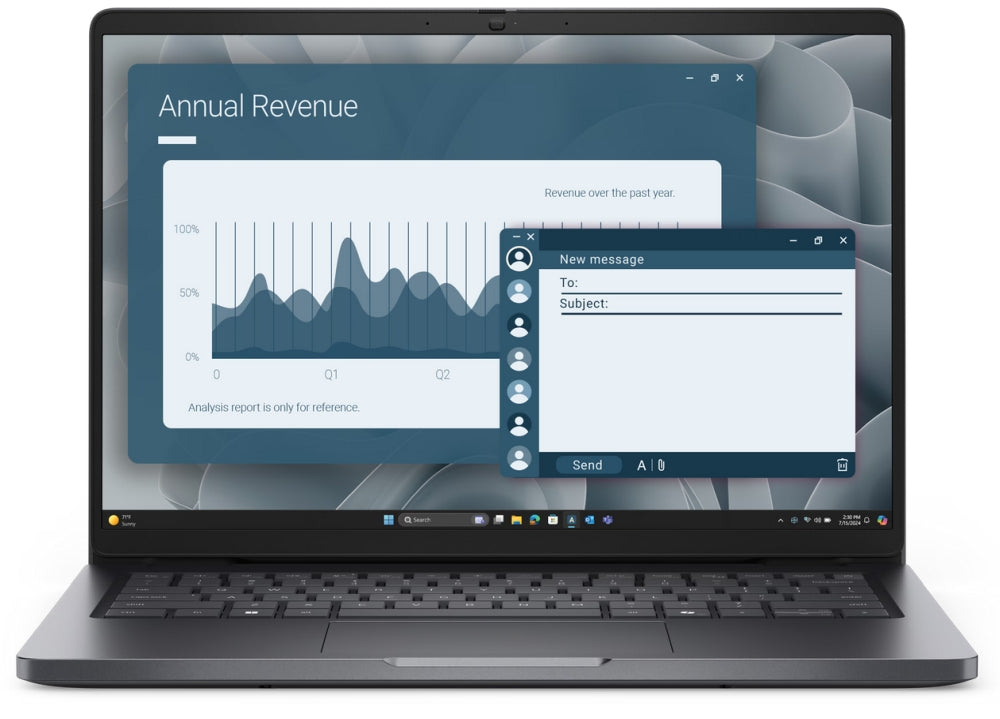 Лаптоп, Dell Pro 14 PC14255, AMD Ryzen 5 PRO 230