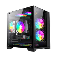 Gamemax кутия Case mATX - Infinity Mini Black thumbnail 1