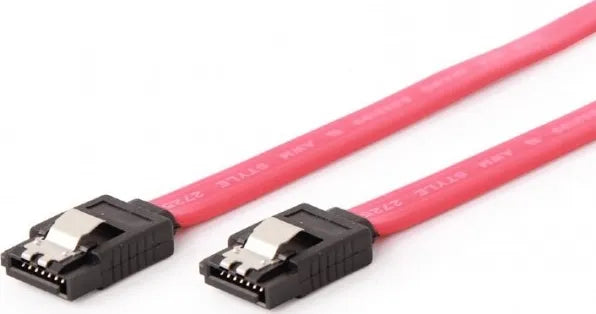 Кабел Lanberg CA-SASA-14CC-0030-R, SATA2 към SATA2, 0.3m