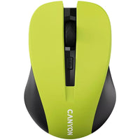 Мишка Canyon MW-1 (CNE-CMSW1Y), оптична (1600dpi), безжична, USB, зелена thumbnail 1