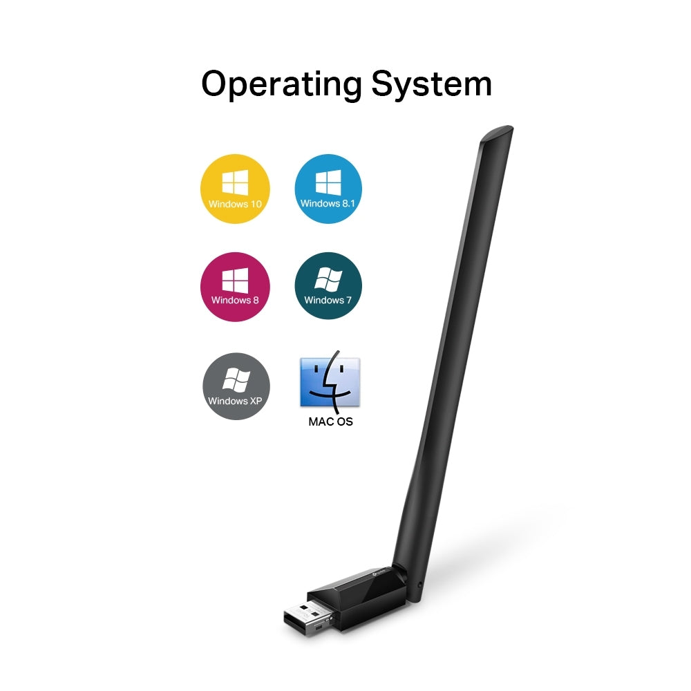 Безжичен USB адаптер TP-Link Archer T2U Plus AC600