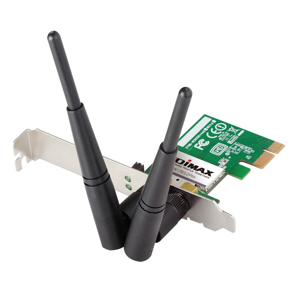 Безжичен PCI Express адаптер EDIMAX EW-7612PIN, Realtek, 2.4Ghz, 802.11n/g/b - EDIM-EW-7612PIN