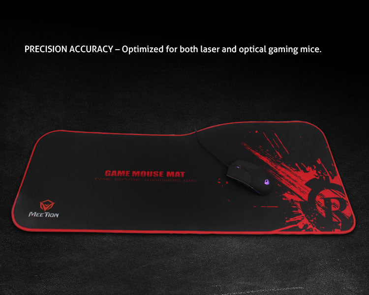 Meetion P100 Mouse pad, Soft cloth with Rubber base, Size XXL