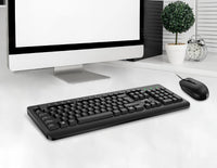 Genius клавиатура и мишка Keyboard and Mouse - KM-160 Black - AI, BG, USB thumbnail 2