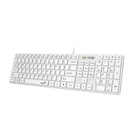 Genius клавиатура Slim Keyboard SlimStar 126 White - Copilot, Low profile Chocolate thumbnail 1
