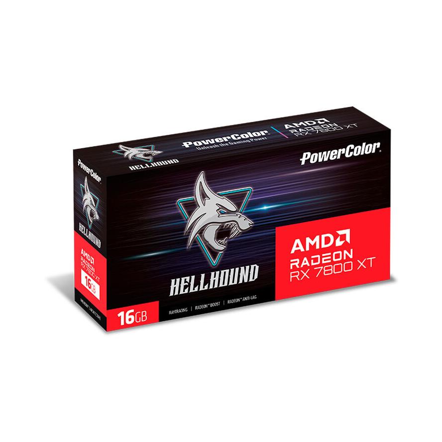 Powercolor Radeon RX7700XT Hellhound 12GB GDDR6 HDMI 3xDP - (A) - RX7700XT 12G-L/OC