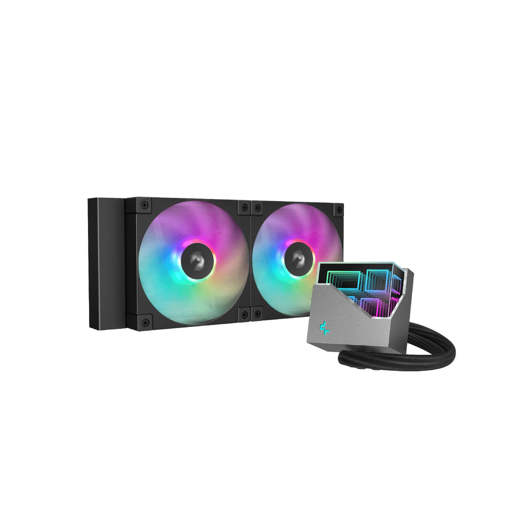 Охлаждаща система DeepCool Water Cooling LT240 Addressable RGB, Infinity mirror design LGA1851/AM5 - R-LT240-BKAMNC-G-1