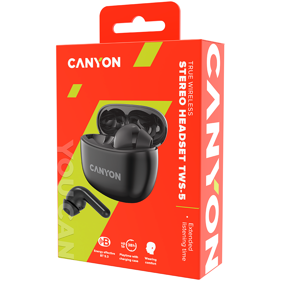 CANYON TWS-5, Bluetooth headset, with microphone