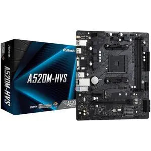 Дънна платка ASROCK Desktop A520M-HVS (AM4, 2xDDR4, PCIe 3.0 x16,PCIe 3.0 x1, M.2, 4 SATA3 - A520M-HVS