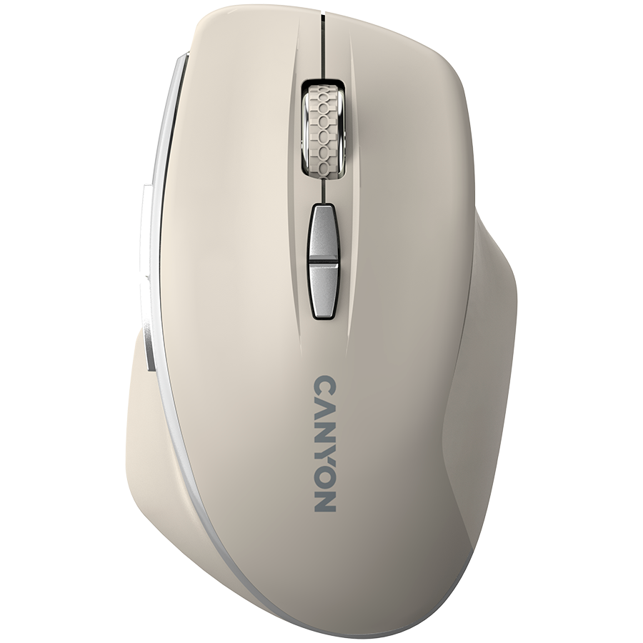 Мишка CANYON mouse MW-21 BlueLED 7buttons Wireless Cosmic Latte - CNS-CMSW21CL
