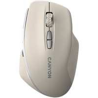 Мишка CANYON mouse MW-21 BlueLED 7buttons Wireless Cosmic Latte - CNS-CMSW21CL thumbnail 1