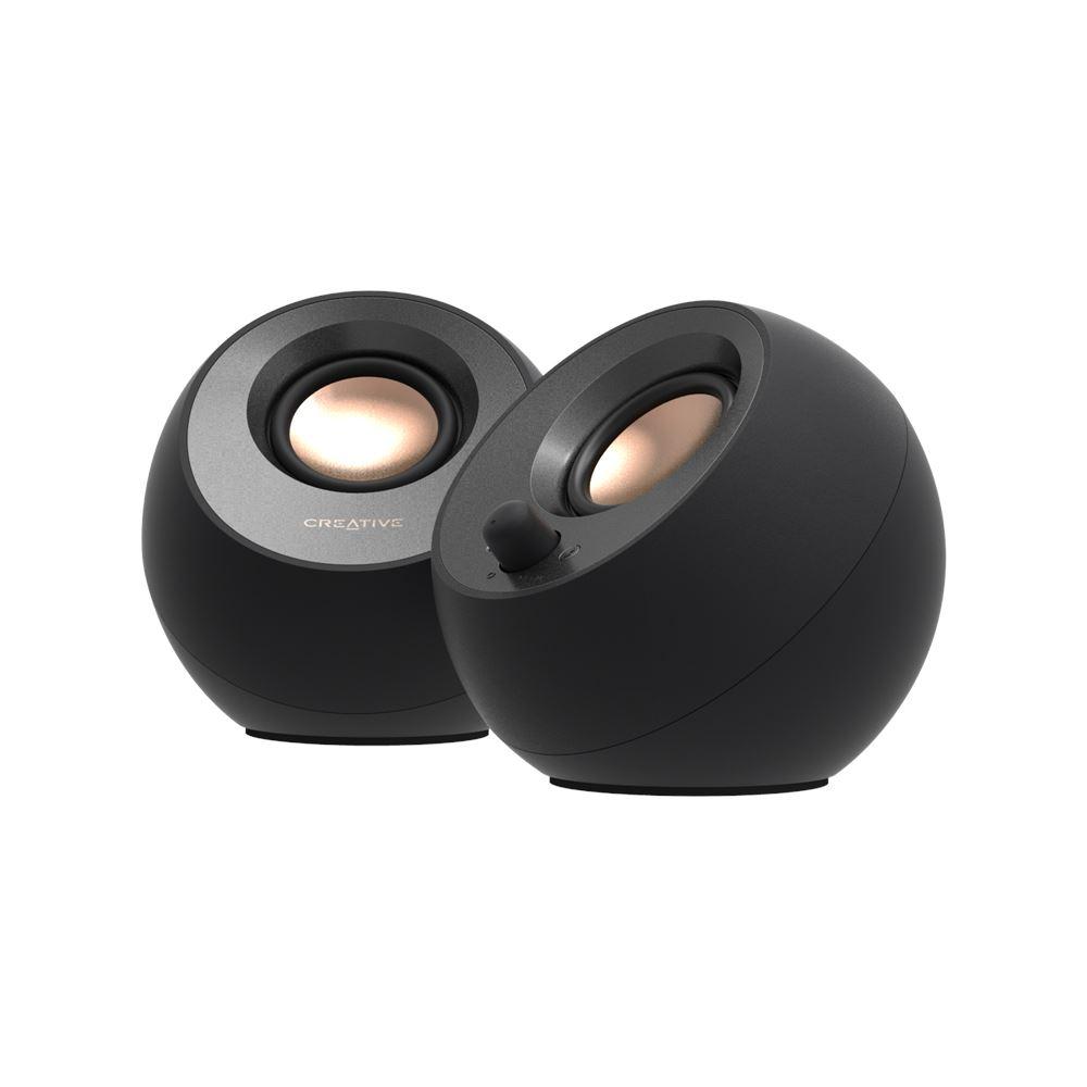 Озвучителна система Creative PEBBLE V3, 2 x 4W - CREAT-SPEAK-PEBBLE-BK-CV3