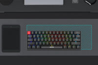 Marvo механична геймърска клавиатура Gaming Mechanical keyboard Saber 61 KG933G - 61 keys, Red Switches [Linear] (MARVO-KG933G-BK) thumbnail 8