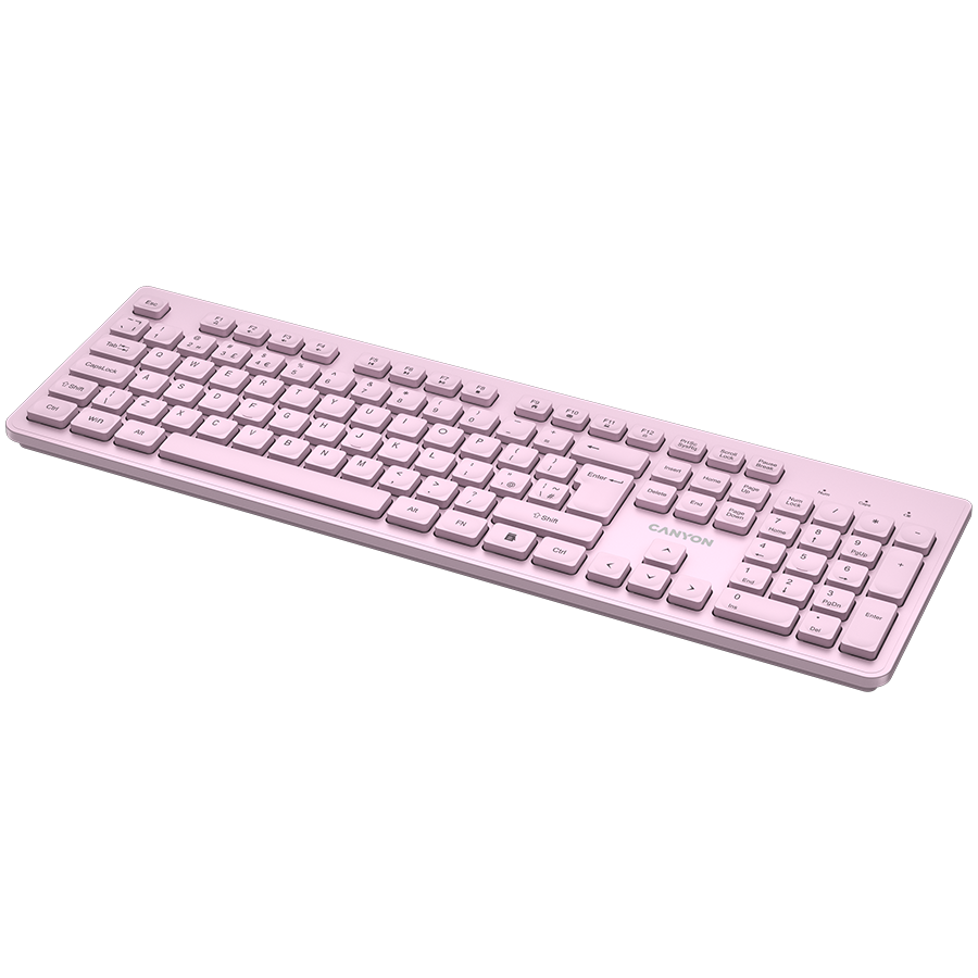 CANYON keyboard HKB-W01 UK/US AAA Wireless Pink - CNS-HKBW01P