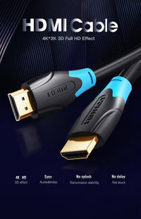 Vention Кабел HDMI v2.0 M / M 4K/60Hz Gold - 3M Black - AACBI thumbnail 2