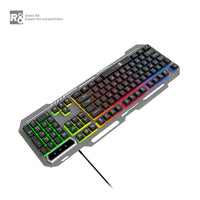 Геймърска клавиатура R8 1836 – Метален корпус с LED подсветка, Черна thumbnail 2