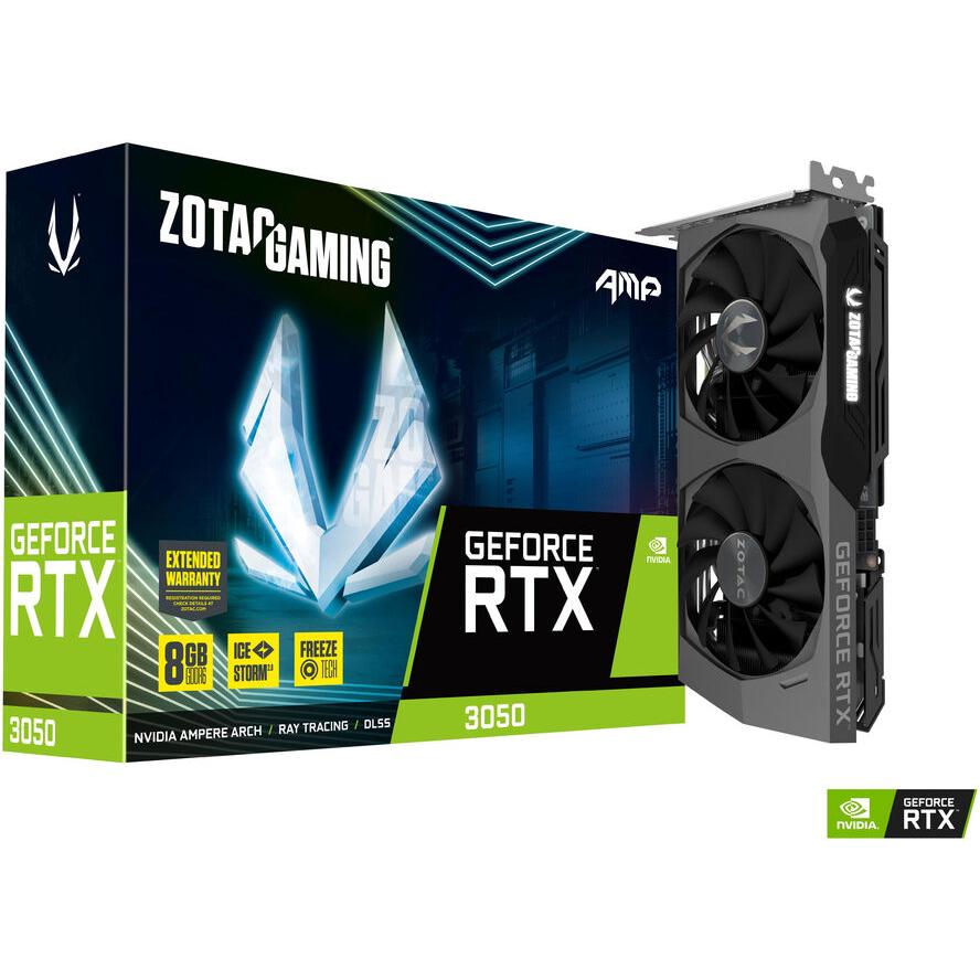Zotac RTX 3050 AMP 8GB GDDR6 HDMI 3xDP - (A) - ZT-A30500F-10M (8 дни доставкa)