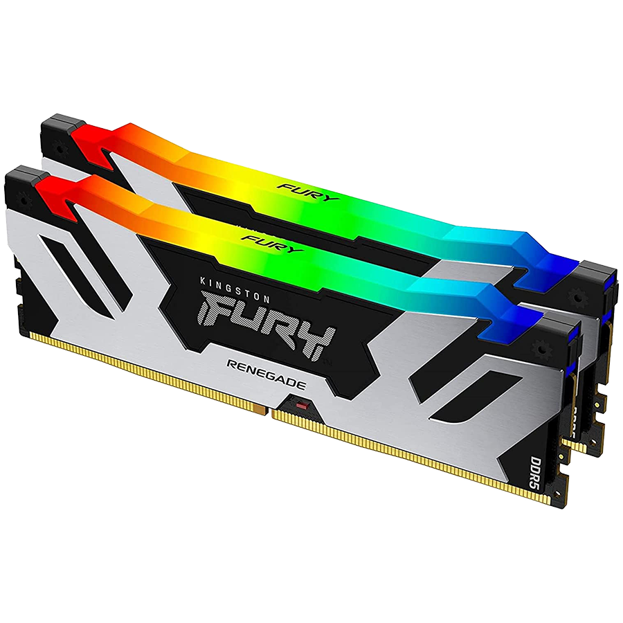 Памет Kingston DRAM 32GB 7200MT/s DDR5 CL38 DIMM (Kit of 2) FURY Renegade RGB XMP - KF572C38RSAK2-32