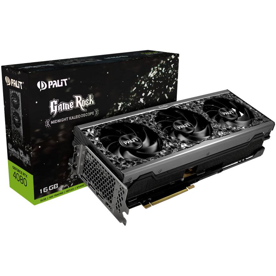 Palit RTX4080 GameRock 16GB GDDR6X HDMI 3xDP - (A) - NED4080019T2-1030G (8 дни доставкa)