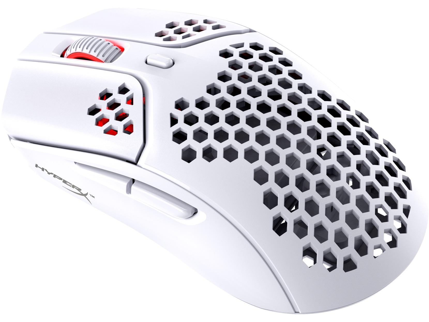 Геймърска мишка HyperX Pulsefire Haste, Wireless, RGB, USB, Бял - HX-MOUSE-PFHW-WT