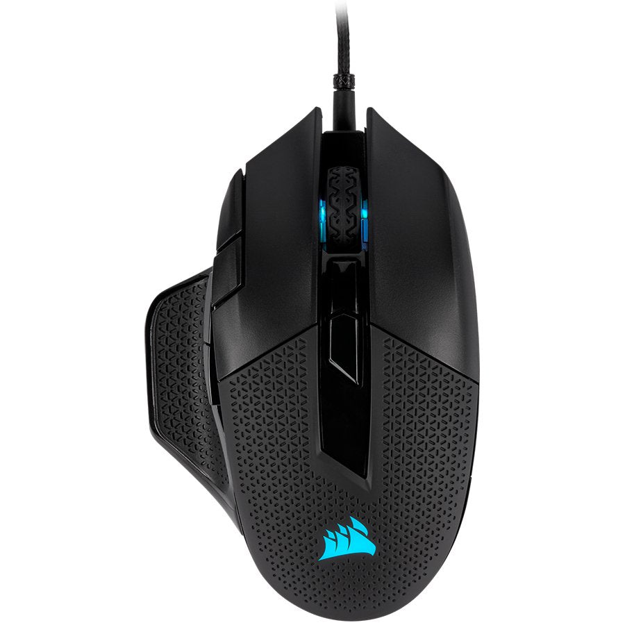 CORSAIR NIGHTSWORD RGB, Performance Tunable FPS/MOBA Gaming Mouse, Black, Backlit RGB LED - CH-9306011-EU