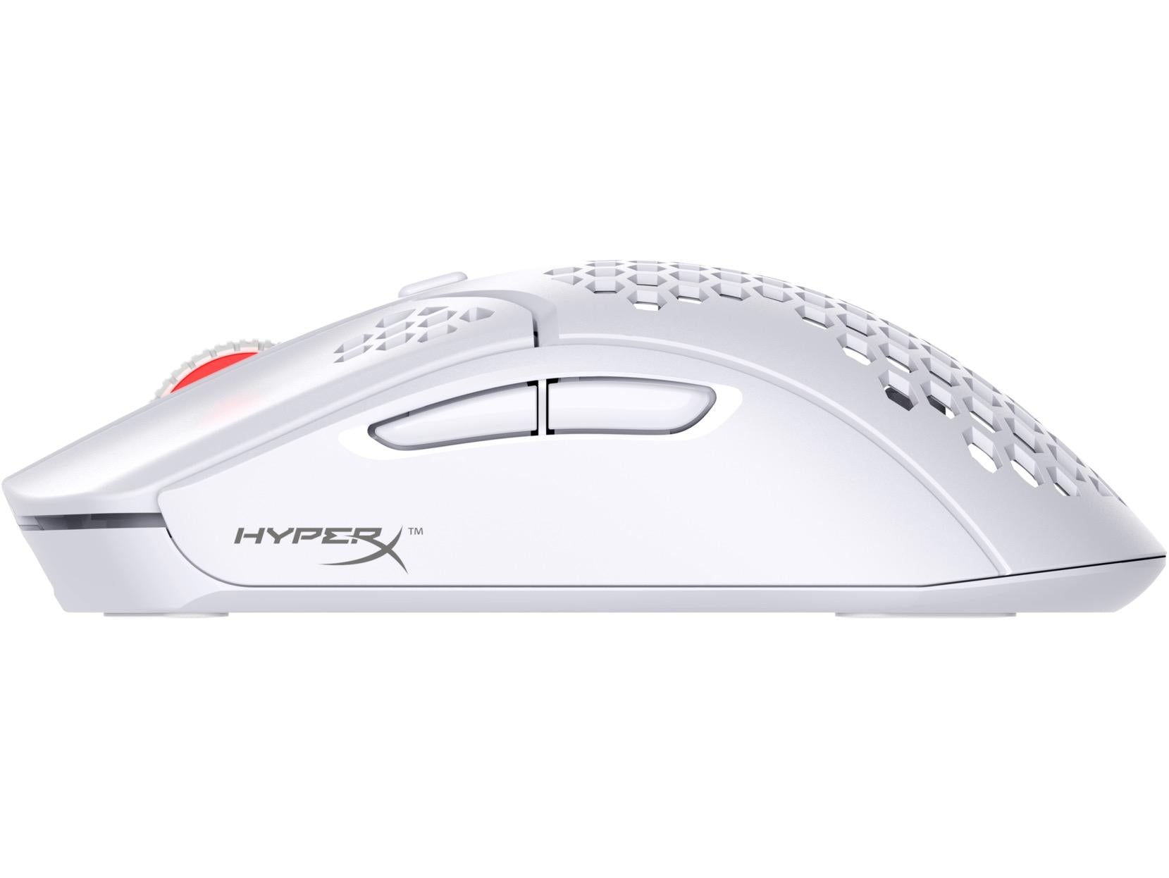 Геймърска мишка HyperX Pulsefire Haste, Wireless, RGB, USB, Бял - HX-MOUSE-PFHW-WT