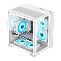 Gamemax кутия Case mATX - Infinity Mini White thumbnail 3