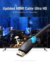 Vention Кабел HDMI v2.0 M / M 4K/60Hz Gold - 10M Black - AACBL thumbnail 3