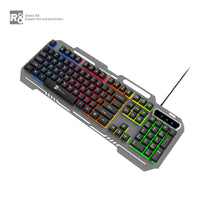 Геймърска клавиатура R8 1836 – Метален корпус с LED подсветка, Черна thumbnail 3