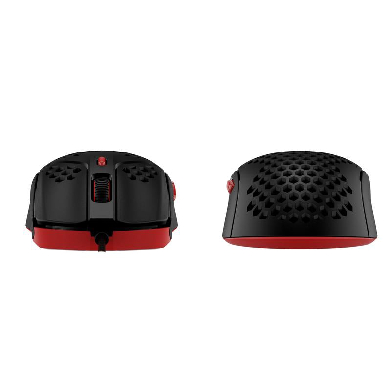 Геймърска мишка HyperX Pulsefire Haste, RGB, USB 2.0, Черен/Червен - HX-MOUSE-PFH-BR