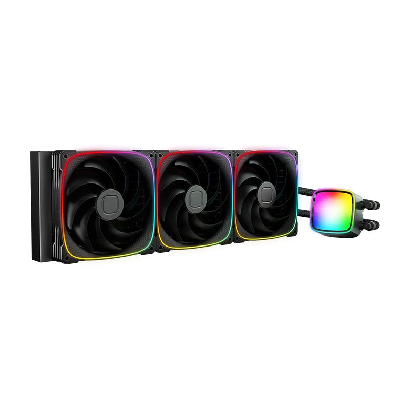 Охлаждаща система Geometric Future Water Cooling Eskimo Pro 420 Black Addressable RGB, LGA1851/AM5 - GEO-ESKIMO-PRO-42B