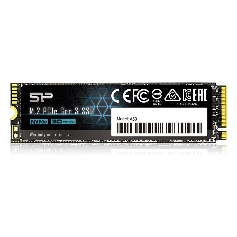 256GB SSD Silicon Power A60 M.2-2280 PCIe Gen 3x4 NVMe - SLP-SSD-P34A60M28-256GB
