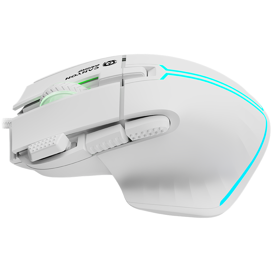 CANYON mouse Fortnax GM-636 RGB 9buttons Wired White - CND-SGM636W