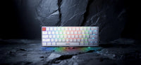 Marvo механична геймърска клавиатура Gaming Mechanical keyboard Saber 61 KG933G White - 61 keys, Red Switches [Linear] thumbnail 4