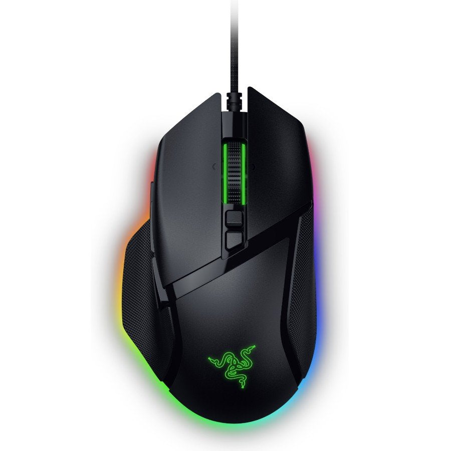 Razer Basilisk V3 35K Gaming Mouse, Black, Focus Pro 35K Optical Sensor Gen-2, Optical Mouse Switches Gen-3 - RZ01-05230100-R3M1