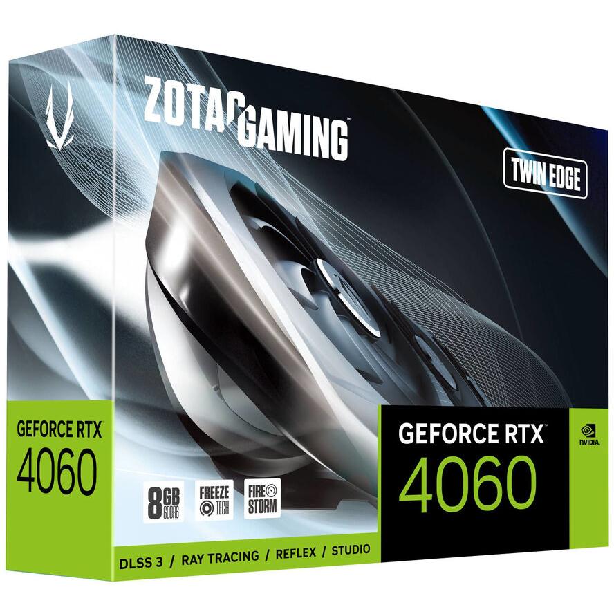 Zotac RTX 4060 Twin Edge 8GB GDDR6 HDMI 3xDP - (A) - ZT-D40600E-10M (8 дни доставкa)