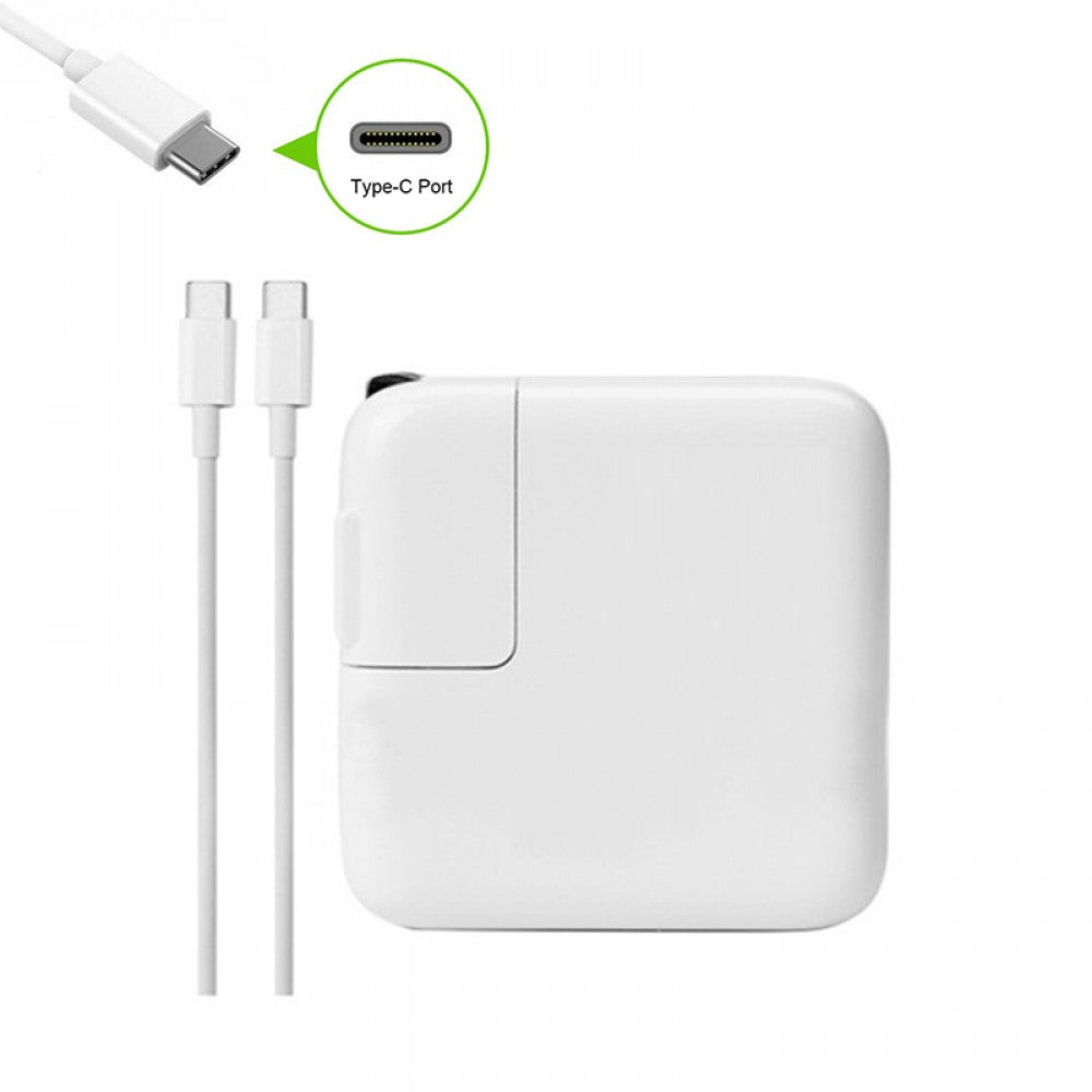 Зарядно за лаптоп (Laptop AC Adapter) Apple MacBook Type-C USB-C - 20.3V / 3A / 61W - Заместител / Replacement Високо Качество A+