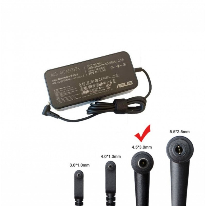 Оригинално Зарядно за лаптоп (Original Laptop Adapter) Asus 20V 7.5A 150W - (4.5x3.0x0.7)