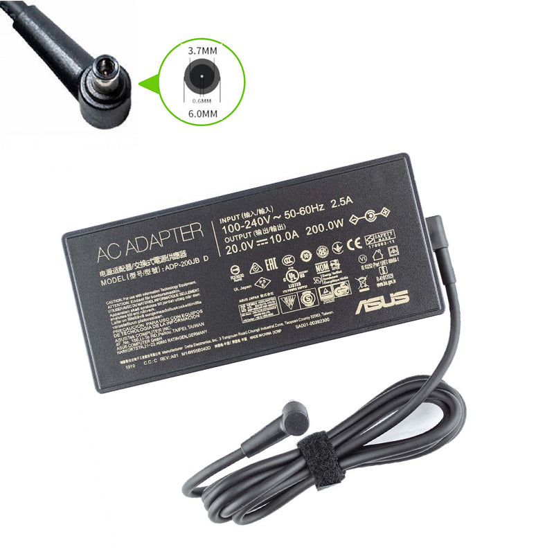 Оригинално Зарядно за лаптоп Asus 20V / 10A / 200W (6.0x3.7x0.7)