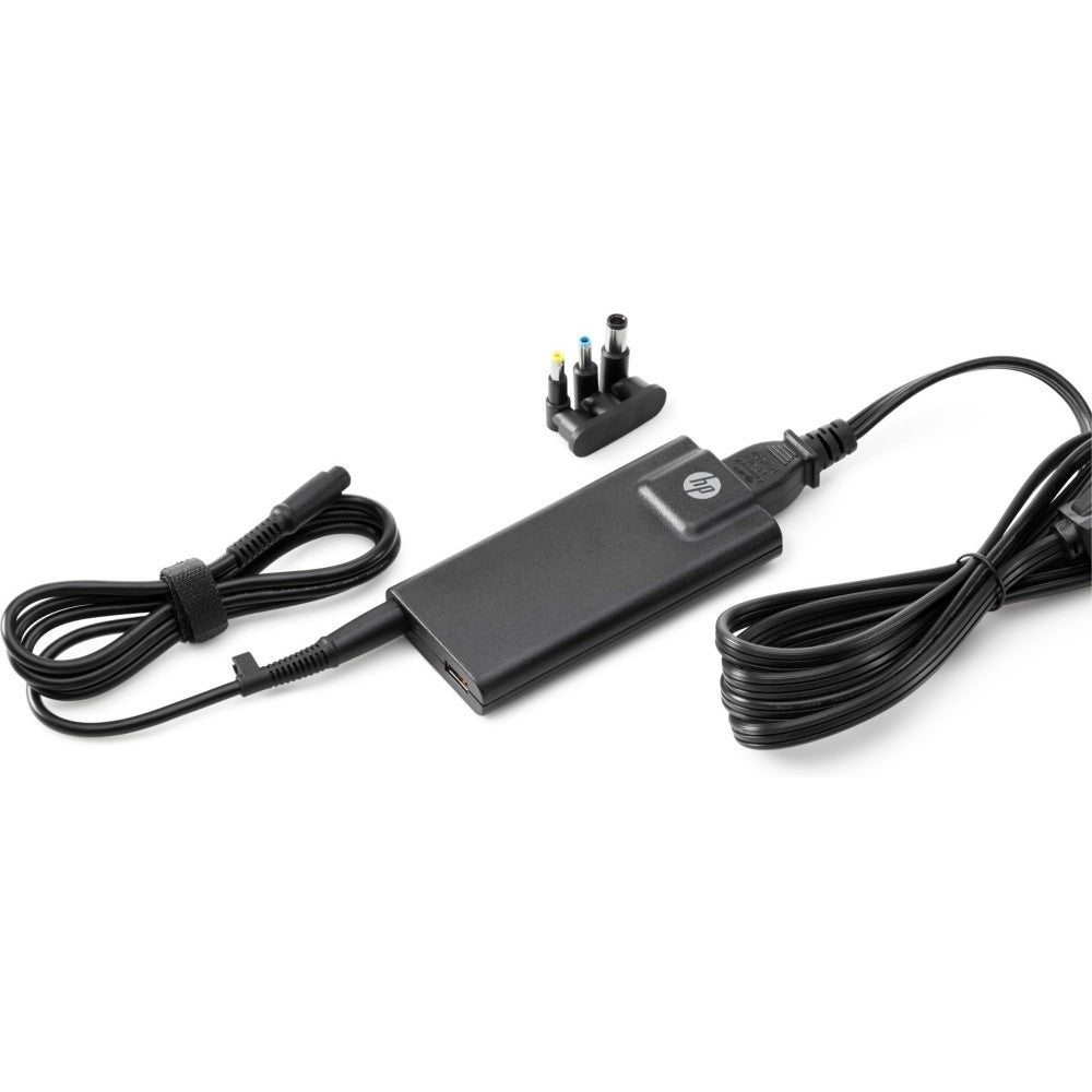 Оригинално Универсално Зарядно за лаптоп HP Notebook - 19.5V / 3.33A / 65W + USB 5V / 1.5A + Захранващ Кабел